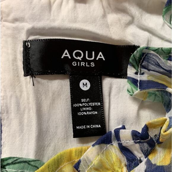 Aqua Girls Lemon Printed Dress - Picture 5 of 6